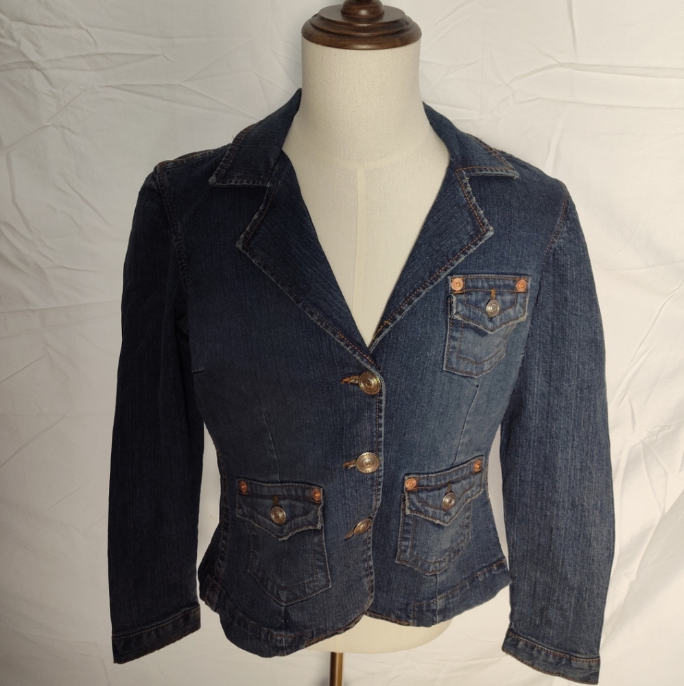 L.A. Blues Denim Jacket with Button Details